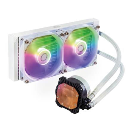 Enfriamiento Líquido para CPU Cooler Master MasterLiquid 240L Core ARGB 240mm Compatible S 1200 1700 AM4 AM5 Blanco - Vista 11