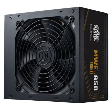 Fuente de Poder Cooler Master MWE Bronze V3 750W ATX 3.0 12V 80 Plus Bronze 24-pin No Modular Negro