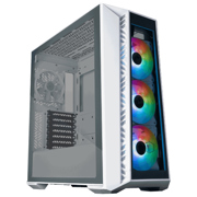 Gabinete Gamer Cooler Master MasterBox MB520 Mid Tower ATX mATX ITX Vidrio Templado 3xFan ARGB Color Blanco Sin Fuente - Vista 6