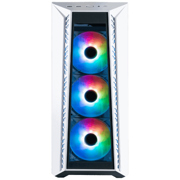 Gabinete Gamer Cooler Master MasterBox MB520 Mid Tower ATX mATX ITX Vidrio Templado 3xFan ARGB Color Blanco Sin Fuente - Vista 4