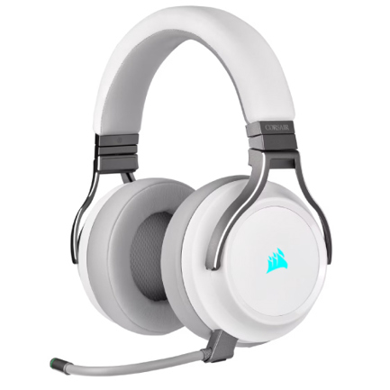 Aud&iacute;fonos corsair (ca-9011186-na) virtuoso inal&aacute;mbricos 7.1 canales usb-c/micr&oacute;fono comp. pc rgb blanco