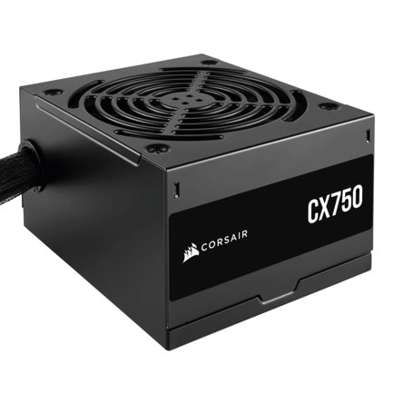 Fuente de Poder Corsair CX750 750W ATX 12V 80 Plus Bronze 24 pin Fan 120mm Color Negro - MAS RECIO