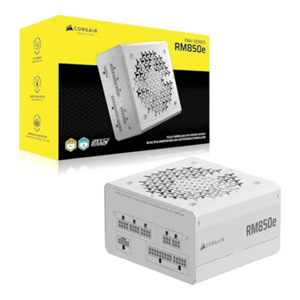 Fuente de Poder Corsair RM850e 80 PLUS Gold Modular 24-pin ATX 12VHPWR 120mm 850W - MAS RECIO