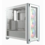 Gabinete Gamer Corsair ICUE 4000X RGB Media Torre ATX mATX ITX Cristal Templado 3xFan RGB Blanco Sin Fuente - Vista 2
