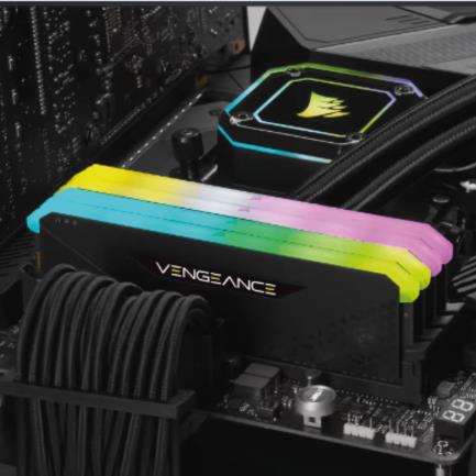Memoria RAM Corsair Vengeance 16GB DDR4 3200MHz DIMM RGB XMP Negro CL16 - Vista 3
