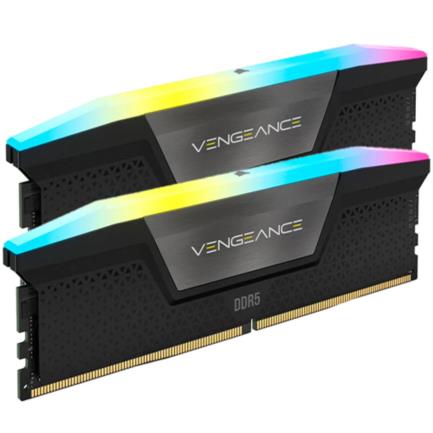 Memoria RAM Corsair Vengeance RGB 64GB (2x32GB) DDR5 5200MHz DIMM RGB XMP Negro CL40 - Vista 12