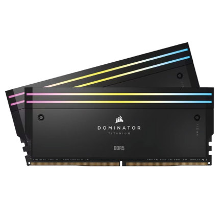 Memoria RAM Corsair Dominator Titanium RGB 48GB (2x24GB) 7000Mhz DDR5 UDIMM XMP Color Negro CL36