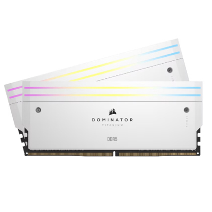 MEMORIA DIMM DDR5 CORSAIR (CMP32GX5M2B6000C30W) 32GB (2X16GB) 6000MHZ DOMINATOR TITANIUM BLANCO CL30