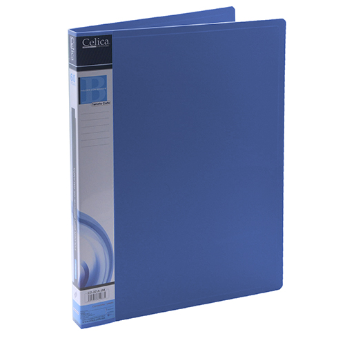Folder plastico celica c/broche de palanca carta azul