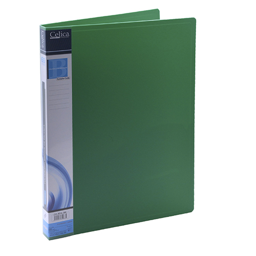 FOLDER PLASTICO CELICA C/BROCHE DE PALANCA CARTA VERDE - Vista 2