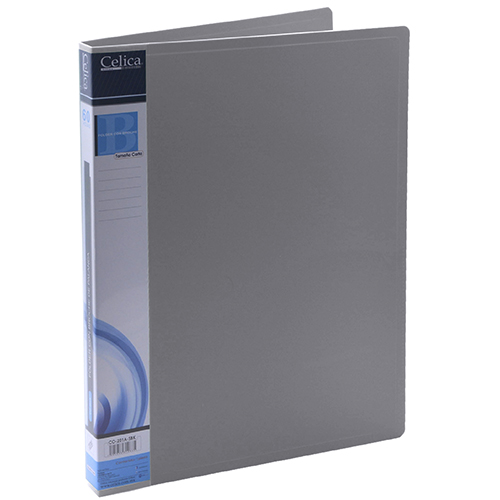 FOLDER PLASTICO CELICA C/BROCHE DE PALANCA CARTA GRIS - Vista 2