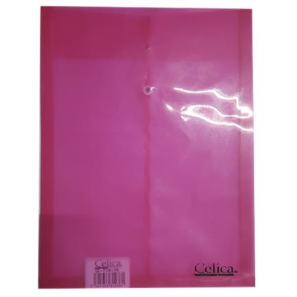Sobre p/documentos celica t/carta c/hilo rosa c/12 piezas