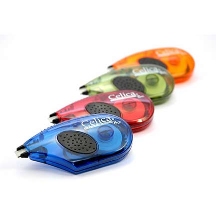 Cinta correctora celica rojo 5mm x 8mts