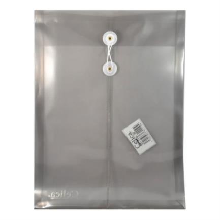 Sobre p/documentos celica oficio c/hilo color humo c/12 pzas