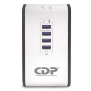 Regulador de voltaje CDP R2CU-AVR1008 1000VA/500W indicadores LED de funcionamiento 8  NEMA 5-15R y 4 puertos USB - Vista 5