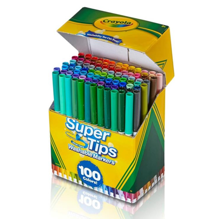 Plumones Crayola SuperTips con 100 piezas - Vista 3