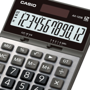 Calculadora de Escritorio Casio AX-120B 12 digitos pantalla extra grande doble alimentacion de bateria - Vista 9