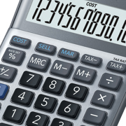 Calculadora de Escritorio Casio MS-120FM 12 digitos gris metalico calculo de costo venta y margen doble alimentacion - Vista 9