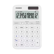 Calculadora Casio MS-20YC-WE Blanca De 12 Dígitos Pantalla Extragrande Solar Y Batería - Vista 7