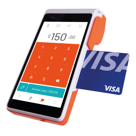 Punto de venta clip total 2 con impresora cámara con lector profesional de código de barras y catálogo