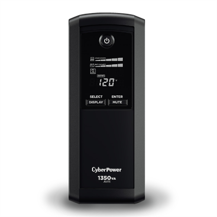 Ups cyberpower 1350va 810w lcd regulador voltaje 8 cont
