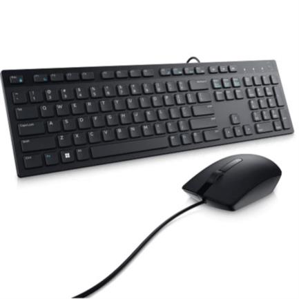 Kit teclado y mouse dell km300c al&aacute;mbrico usb espa&ntilde;ol color negro