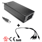 Paquete Dahua Fuente de Poder Regulada de 12 Vcc 4.1 Amperes + Divisor para 5 Cámaras Color Negro/ Para Usos Múltip - Vista 3