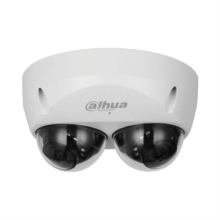 Camara ip dahua domo doble sensor resolucion de 4 mp lente 2.8 mm  95 ir 30 mts ia wizmind deteccion facial proteccion p