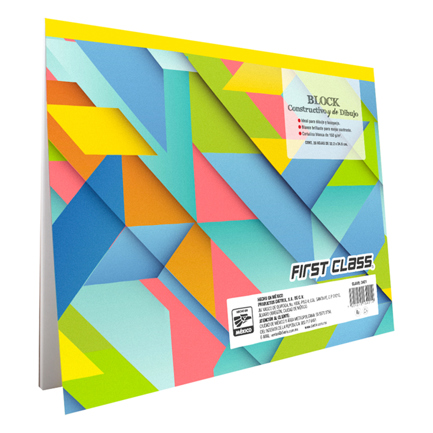Block de dibujo Dietrix First Class cartulina bristol con 20 hojas mediano 32.3 X 24.6 cms