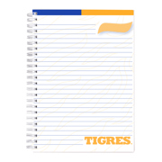 Cuaderno profesional Dietrix First Class Pasta dura doble arillo 80 hojas raya Club Tigres de la UANL modelo Felino - Vista 8