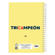 Cuaderno profesional Dietrix First Class pasta dura doble arillo  80 hojas raya Club America modelo amor eterno - Vista 8