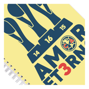Cuaderno profesional Dietrix First Class pasta dura doble arillo  80 hojas raya Club America modelo amor eterno - Vista 10