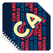 Cuaderno profesional Dietrix First Class pasta dura doble arillo  80 hojas raya Club America modelo CA azul - Vista 10