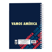 Cuaderno profesional Dietrix First Class pasta dura doble arillo  80 hojas raya Club America modelo CA azul - Vista 12