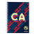 Cuaderno profesional Dietrix First Class pasta dura doble arillo  80 hojas raya Club America modelo CA azul - Vista 2