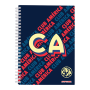 Cuaderno profesional Dietrix First Class pasta dura doble arillo  80 hojas raya Club America modelo CA azul - Vista 6