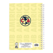 Cuaderno profesional Dietrix First Class dura doble arillo  80 hojas raya Club América modelo Club America amarillo - Vista 12