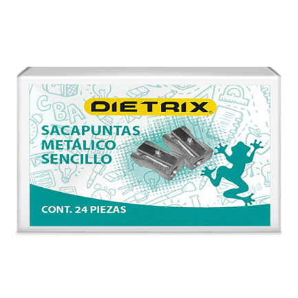 Sacapuntos metálico Dietrix triangular un orificio bolsa c/24