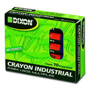Crayón de Cera Industrial  Dixon Azul Caja con 10 Piezas - Vista 6