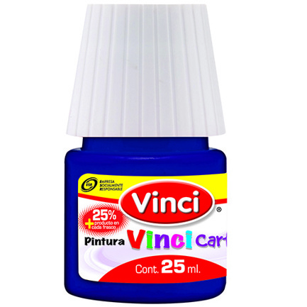 Pintura cartel vinci 25 ml azul prusia #67 caja c/10 piezas