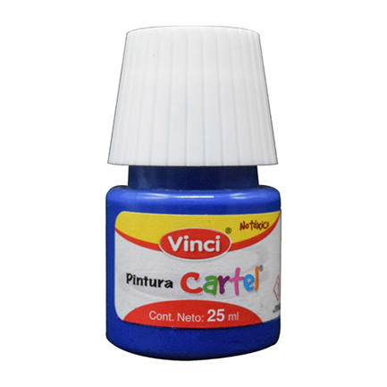 Pintura cartel vinci 25 ml azul ultramar #66 caja c/10 piezas