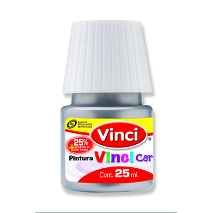 Pintura cartel vinci 25 ml plata #70 caja c/10 piezas