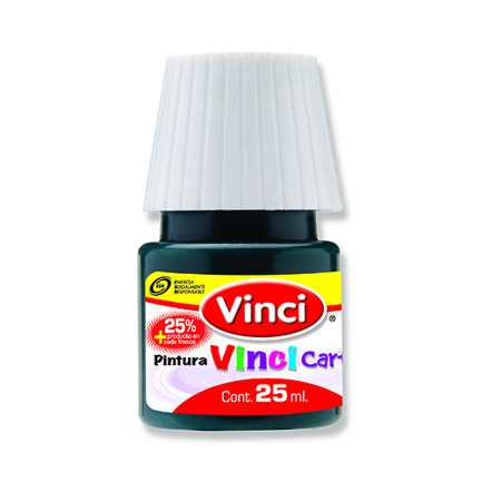 Pintura cartel vinci 25 ml verde obscuro #63a caja c/10 piezas