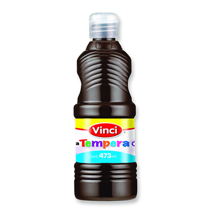 Pintura tempera vinci 473 ml caf&eacute;