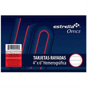 TARJETA ESTRELLA HEMEROGRAFICA 4X6 RAYA - Vista 3