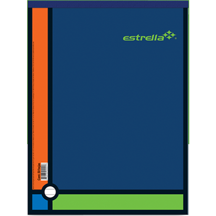 Block estrella carta rayado 80 hjs