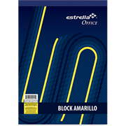 BLOCK ESTRELLA CARTA AMARIILLO RAYA 50 HJS - Vista 3