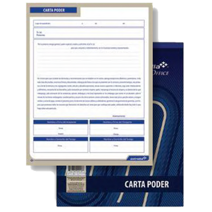 Block estrella carta poder 50 hjs