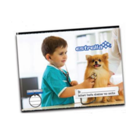 Cuaderno estrella engrapado italiana doble raya 100h