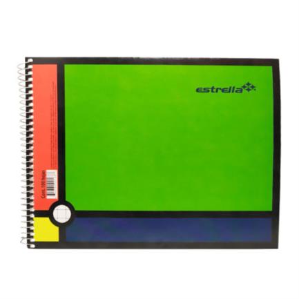 Cuaderno estrella espiral forma italiana c5 c/100 hojas
